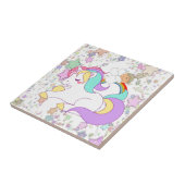 Keramik Tile Unicorn Angel Stars Fliese (Seite)
