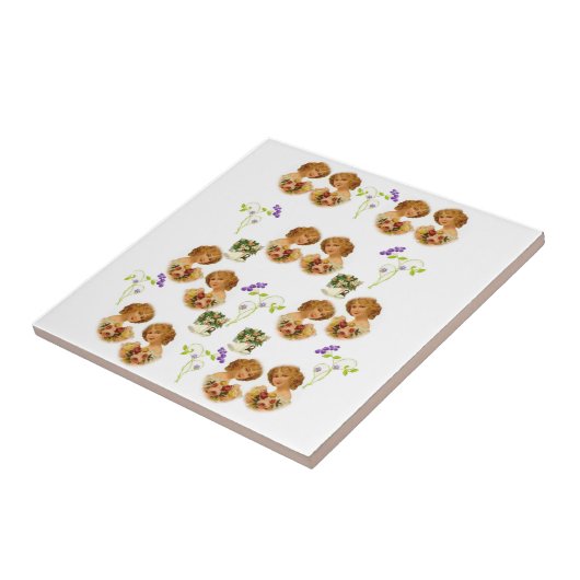 Keramik Tile Viktorianisch Fliese (Seite)