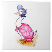 Keramik Tile - Wasserfarben Jemima Puddle-Ente Fliese (Vorderseite)