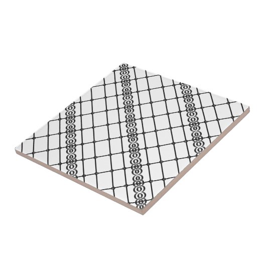 Keramik Tile Weiß und Schwarz Fliese (Seite)