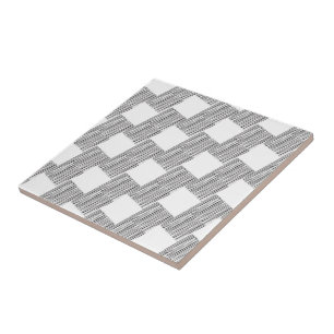 Keramik Tile Weiß und Schwarz Kariert Fliese