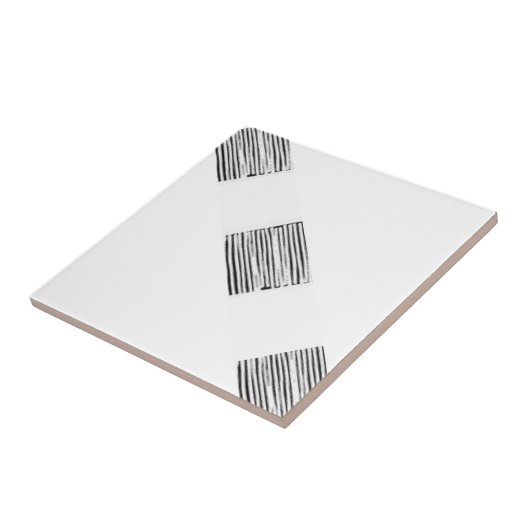 Keramik Tile Weiß und Schwarz Kariert Fliese (Seite)