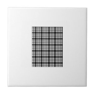 Keramik Tile Weiß und Schwarz Kariert Fliese