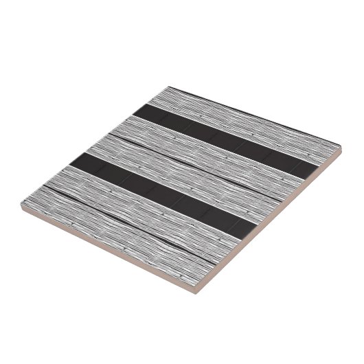 Keramik Tile Weiß und Schwarz Kariert Fliese (Seite)