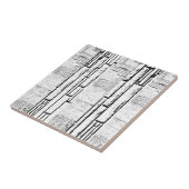 Keramik Tile White Brick Vintag Fliese (Seite)