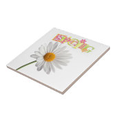Keramik Tile White Daisy Floral Spring Fliese (Seite)