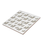 Keramik Tile White Polar Bären Fliese (Seite)