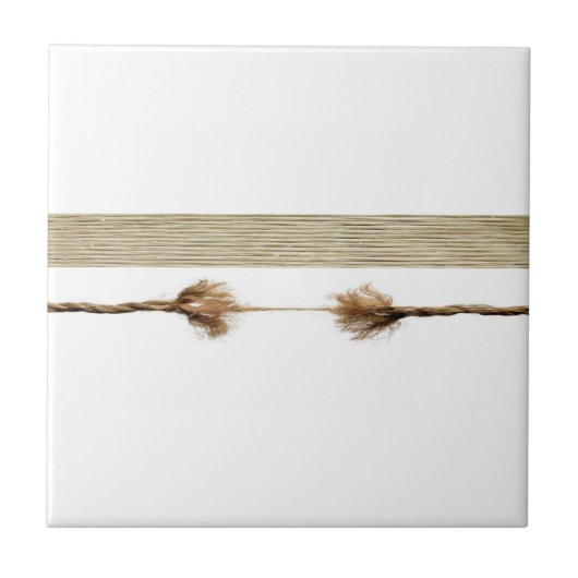Keramik Tile White Rope Natural Fliese (Vorderseite)