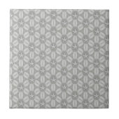 Keramik Tile White Stars Grau Fliese (Vorderseite)