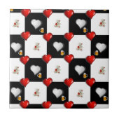 Keramik Tile White Teddy Bär Fliese (Vorderseite)