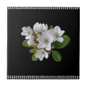 Keramik Tile White und Black Floral Fliese (Vorderseite)