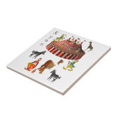 Keramik Tile White Zoo Circus Fliese (Seite)