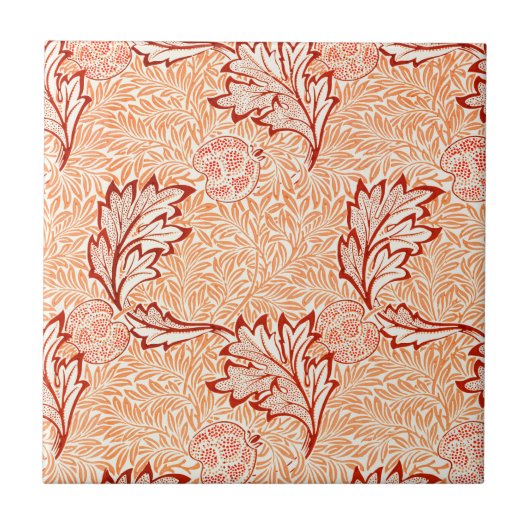 KERAMIK TILE ; WILLIAM MORRIS : APPLE FLIESE (Vorderseite)