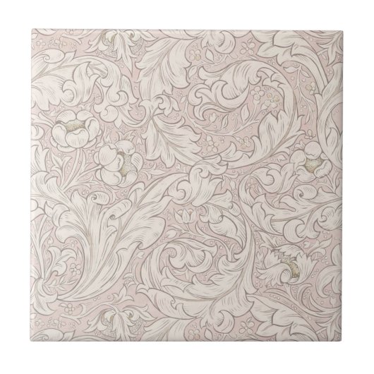 KERAMIK TILE ; WILLIAM MORRIS : FLORAL FLIESE (Vorderseite)