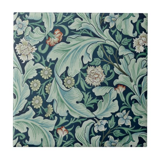 KERAMIK TILE ; WILLIAM MORRIS : FLORALLES PATTER FLIESE (Vorderseite)