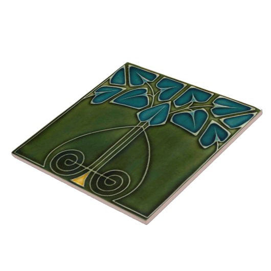 Keramik Tiles - Jugendstil-Reproduktion Fliese (Seite)