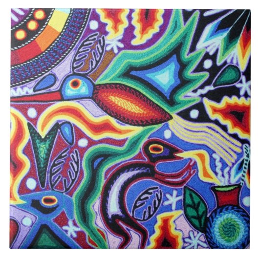 Keramik Tiles - Mexican Wildlife Art Fliese (Vorderseite)