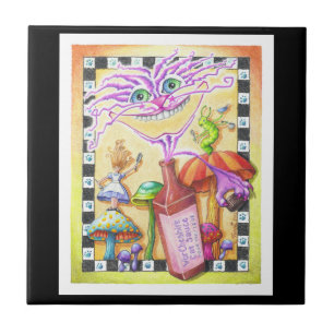 KERAMIK TILES - The WorCHESHIRE CAT Fliese