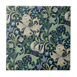 KERAMIK TITEL ; WILLIAM MORRIS : HONEYSUCKLE FLIESE