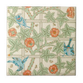 KERAMIK TITEL : WILLIAM MORRIS : TRELLIS FLIESE (Vorderseite)