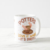 Keramik-Töpferei-Design Kaffeetasse (VorderseiteRechts)