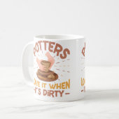 Keramik-Töpferei-Design Kaffeetasse (Vorderseite Links)
