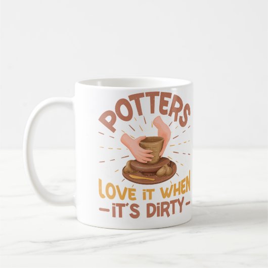 Keramik-Töpferei-Design Kaffeetasse (Links)