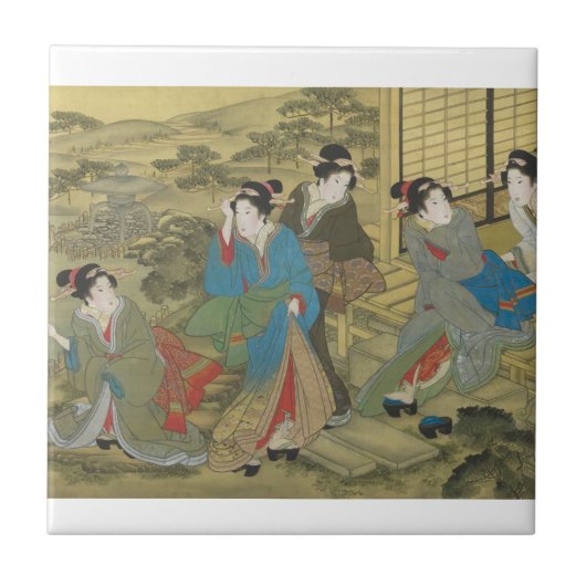 Keramik Traditionelle japanische Fliesen (Vorderseite)