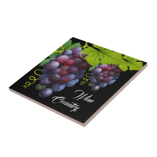 Keramik Trauben Fliese (Seite)