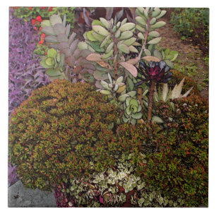 KERAMIK/TRIVET "GEMISCHTE FLORALGRUPPEN" FLIESE