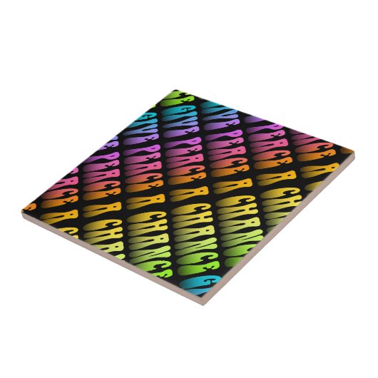 KERAMIK, TRIVETS - FRIEDEN EINE CHANCE FLIESE (Seite)