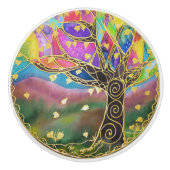 Keramik Tür/Zeichn Knobs - Baum des Lebens Keramikknauf (Vorderseite)