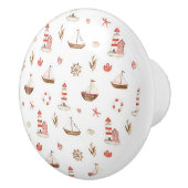 Keramik-Türknauf Boot & Leuchtturm Keramikknauf (Rechts)