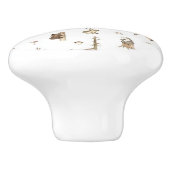 Keramik-Türknauf Wild Life Keramikknauf (Seitenansicht)