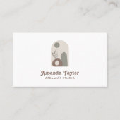 Keramik Vase Moderne Wohngestaltung Innendesign Visitenkarte (Vorderseite)