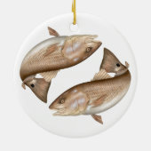 Keramik-Verzierung der Rotbarsch-(rote Trommel) Keramikornament (Hinten)