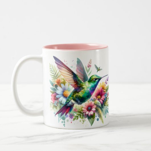 Keramik von Hummingvögeln Tasse (Links)