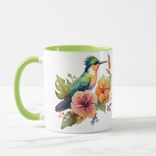 Keramik von Hummingvögeln Tasse (Links)