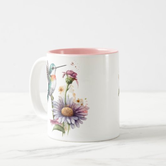 Keramik von Hummingvögeln Tasse (Vorderseite Links)
