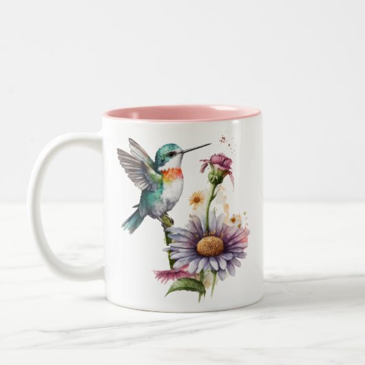 Keramik von Hummingvögeln Tasse (Links)