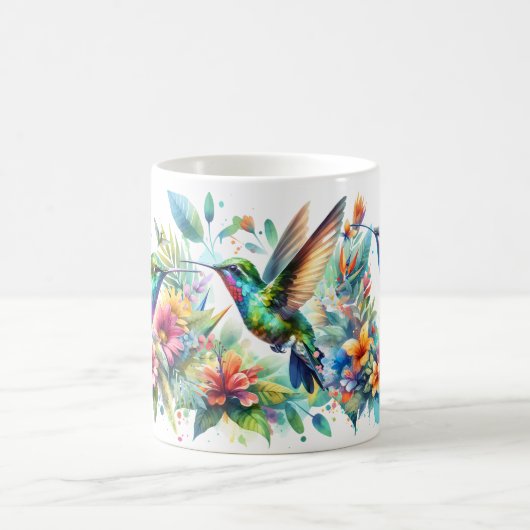 Keramik von Hummingvögeln Tasse (Mittel)