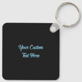 Keramik von Imitaten für benutzerdefinierte Textfl Schlüsselanhänger (Rückseite)