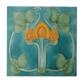 Keramik Wandfliesen - Jugendstil-Tile Fliese (Vorderseite)