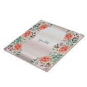 Keramik  Wasserfarbe Blume Fliese (Seite)