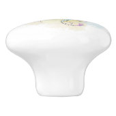 Keramik Wasserfarbe Einhorn Keramikknauf (Seitenansicht)