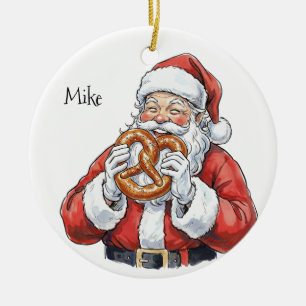 Keramik-Weihnachtsmann-Ornament mit Philly Soft Pr Keramik Ornament