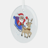 Keramik Weihnachtsschmuck (Vorderseite links)