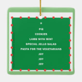 Keramik Weihnachtsschmuck mit Urlaubsmomenten (Rückseite)