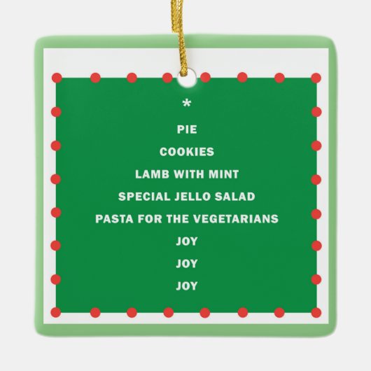 Keramik Weihnachtsschmuck mit Urlaubsmomenten (Vorderseite)