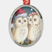 KERAMIK-WEIHNACHTSverzierung, EULEN ZUR Ornament Aus Metall (Links)